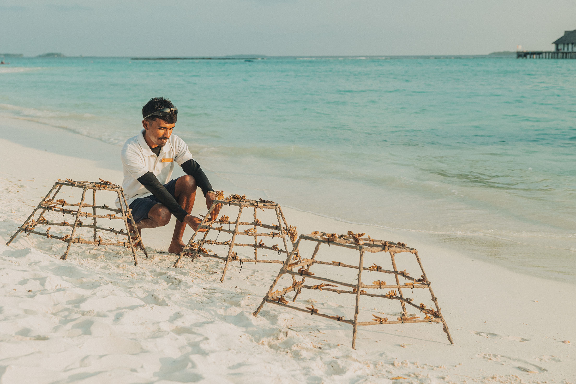 Sun Siyam Iru Fushi Coral Planting Marine Biologist