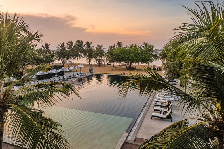 Vue aérienne de Sun Siyam Pasikudah