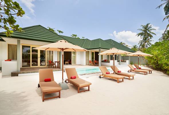 Three Bedroom Pool Beach Villa Exterior 