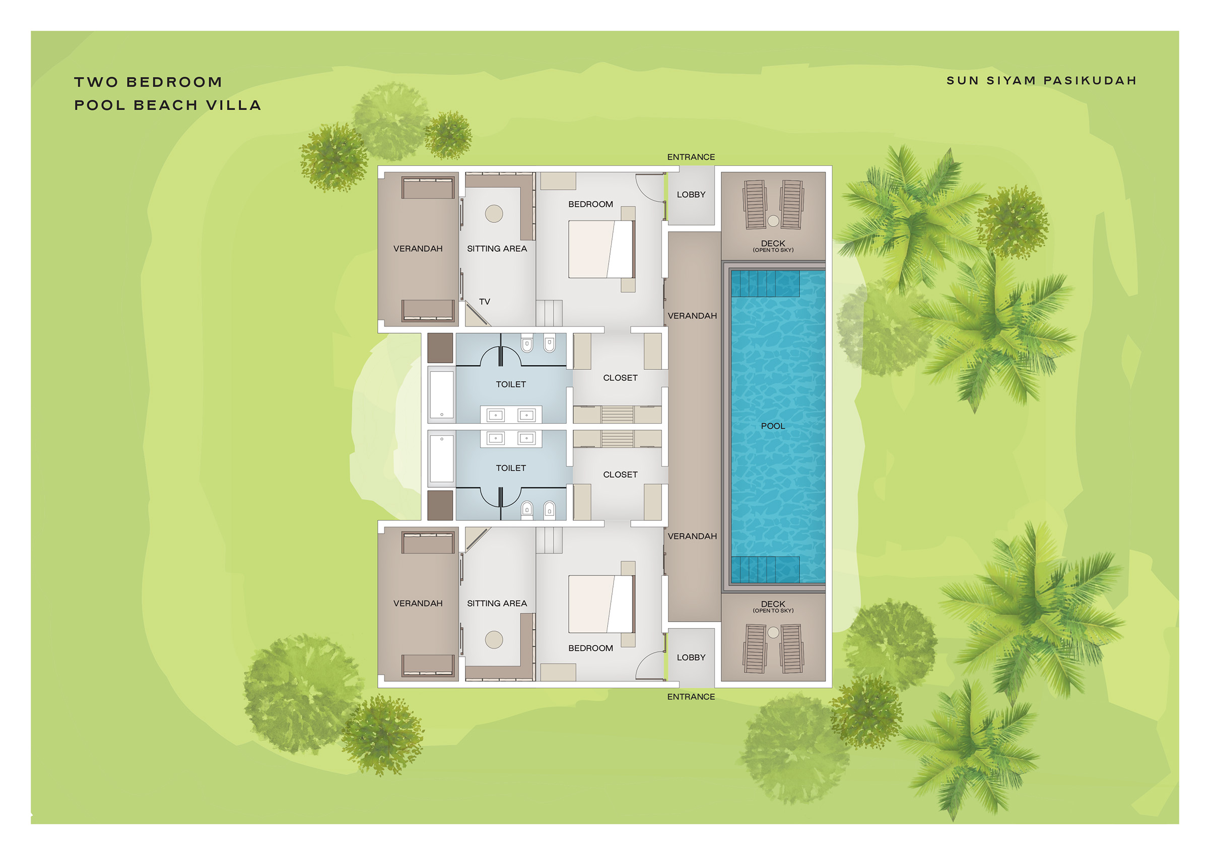 SSP Two Bedroom Pool Beach Villa
