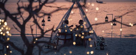 Sun Siyam Iru Veli Romantic beach dinner