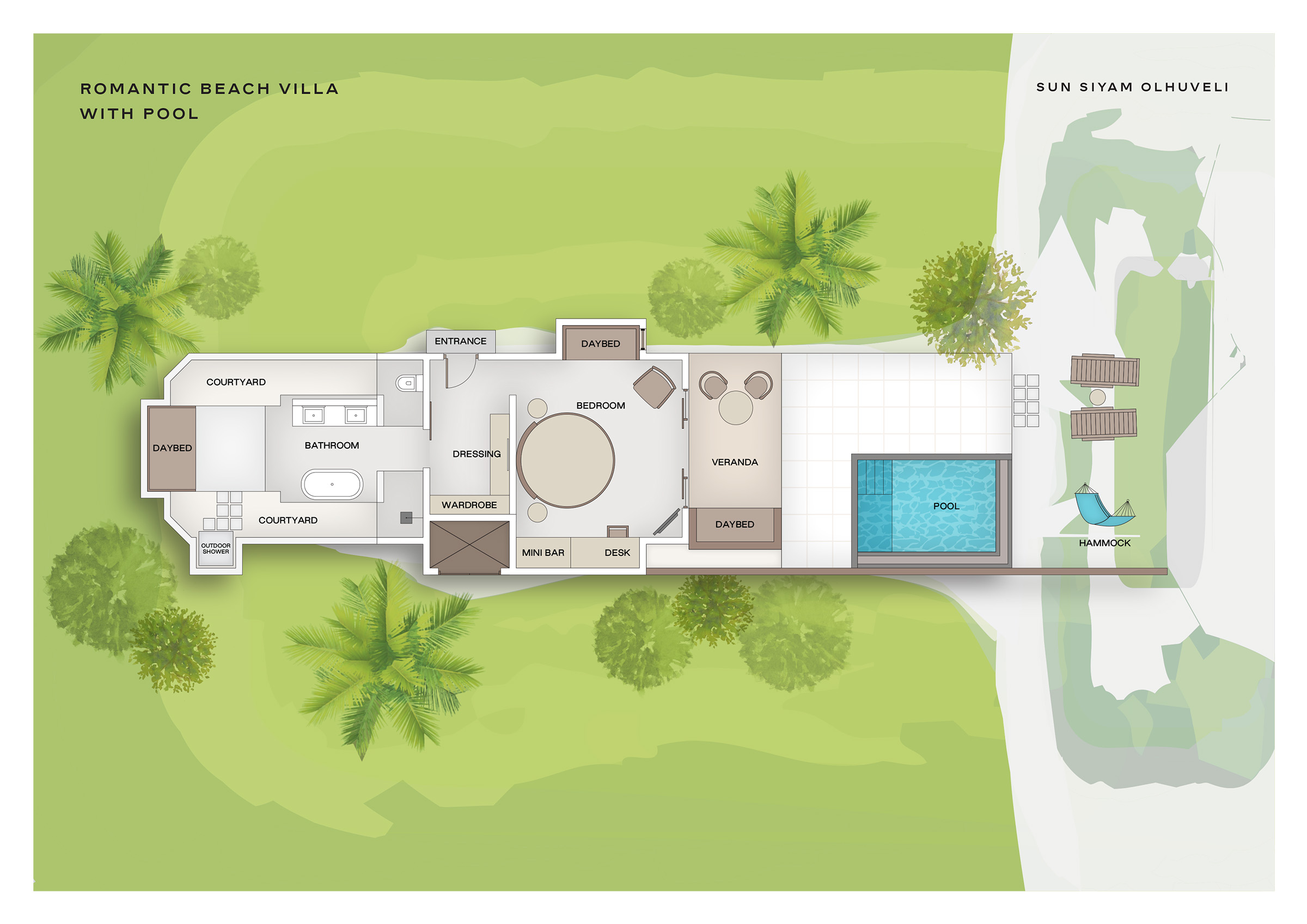SSO Romantic Beach Villa With Pool