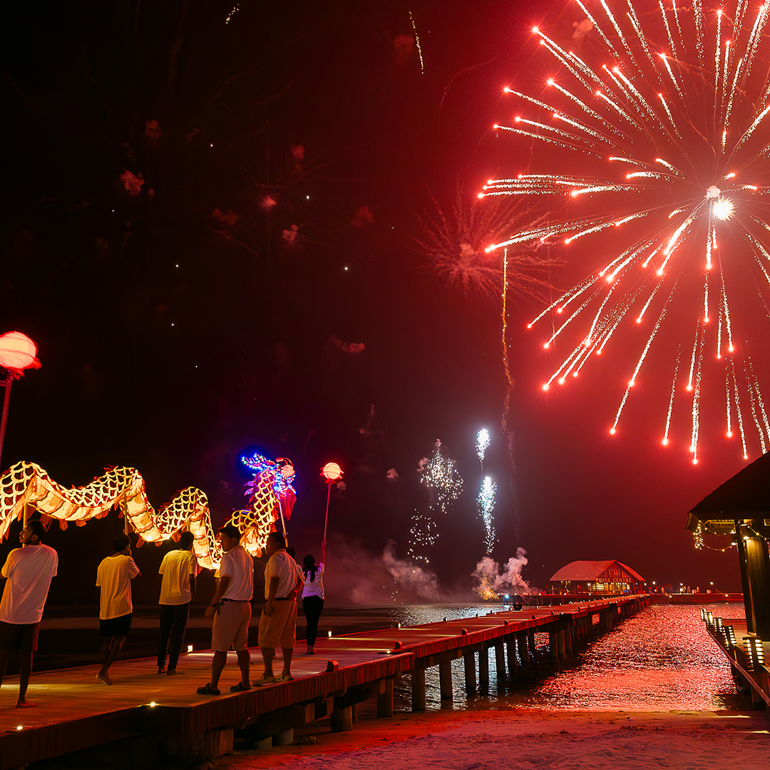 Sun Siyam Olhuveli Chinese Newy Year Celebrations Fireworks