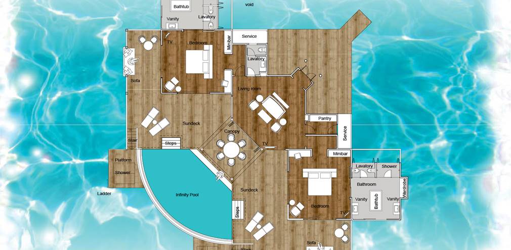 Floor Plan Iru Fushi Aqua Retreat 