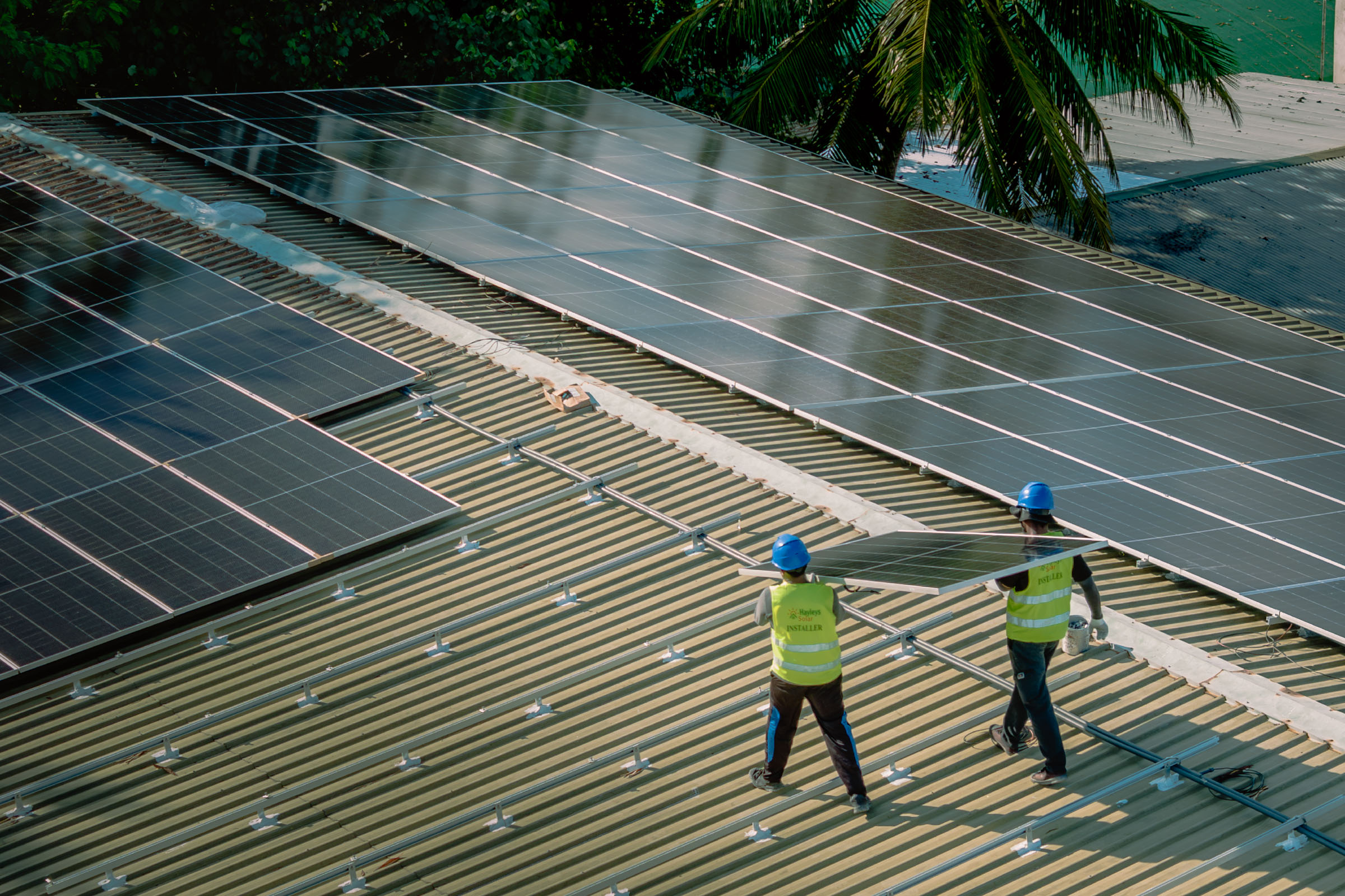 Solar Panels At Sun Siyam Olhuveli