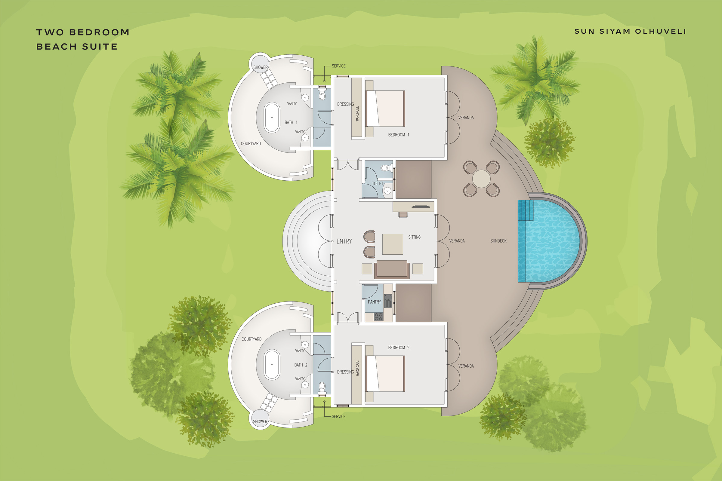 SSO Two Bedroom Beach Suite