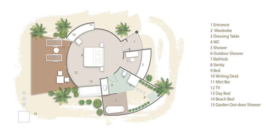 SSIF Beach Villa Floor Plan