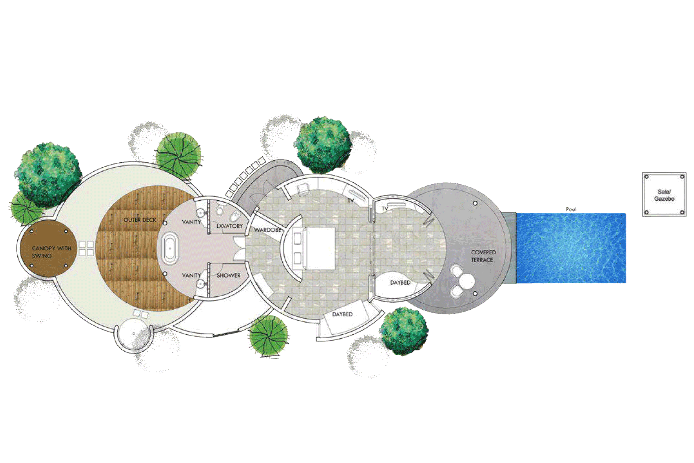 Family Deluxe Beach Villa With Pool Sun Siyam Iru Fushi Floor Plan