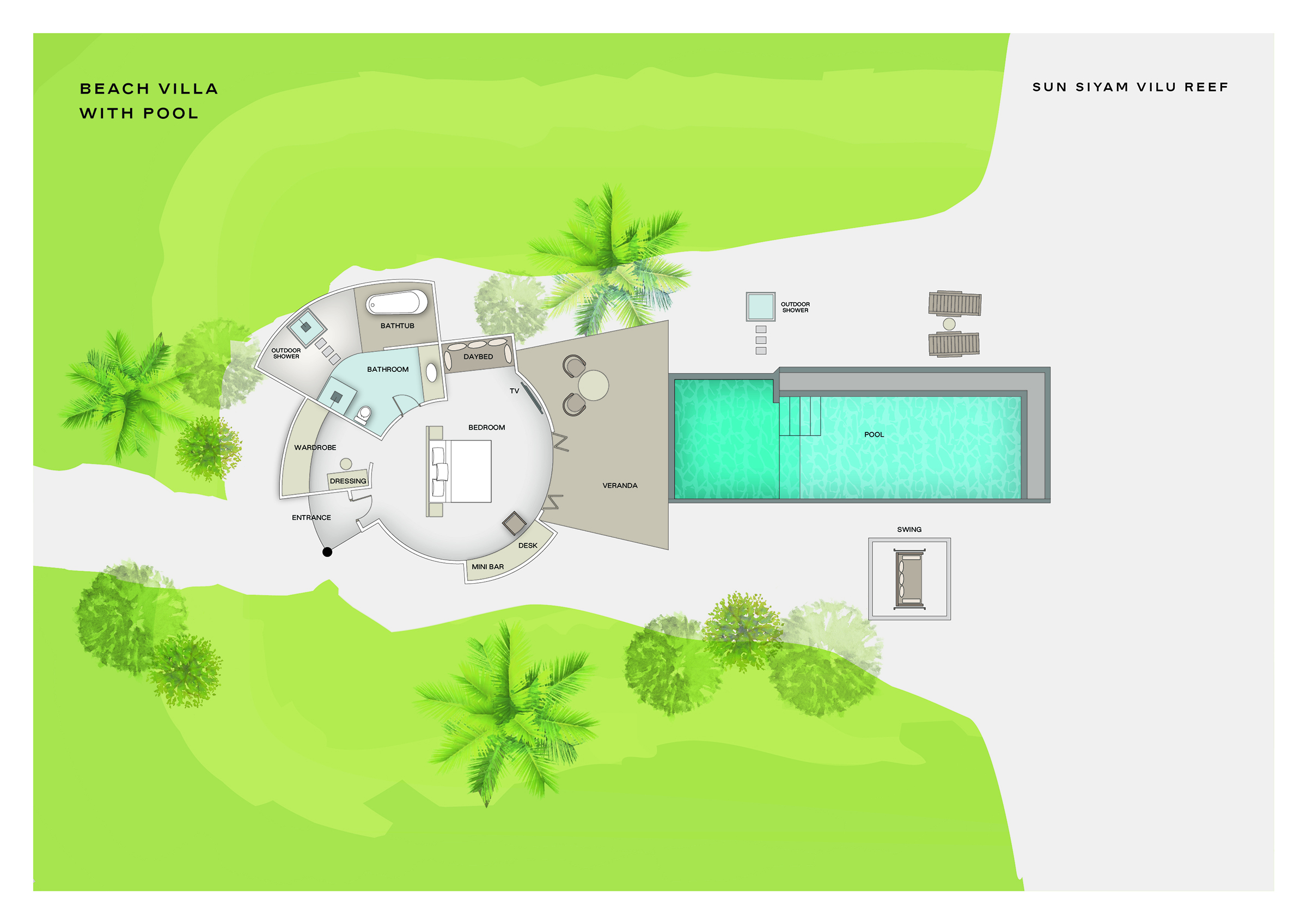 SSVR Beach Villa With Pool