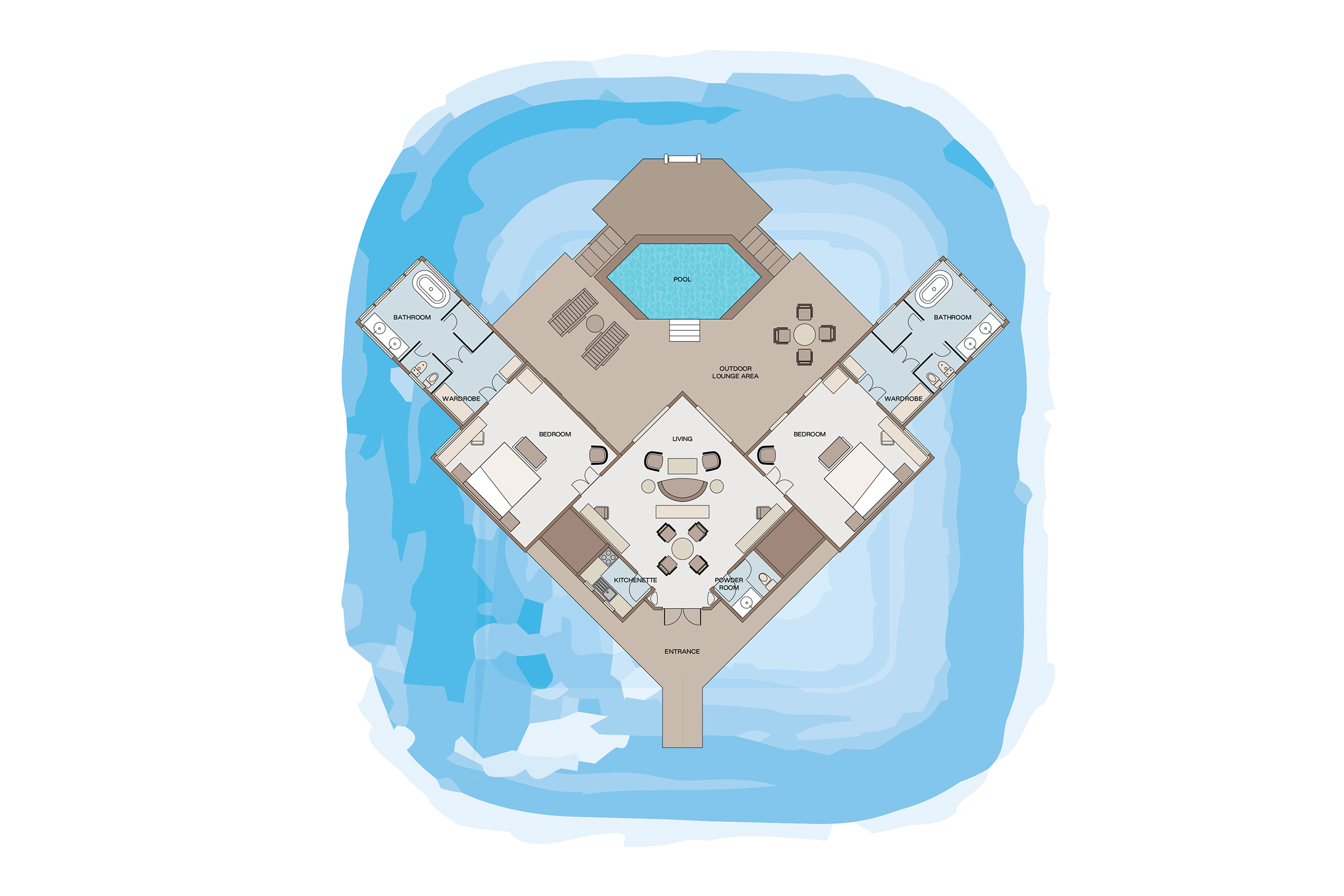 SSVR 2 Bedroom Water Villa With Pool