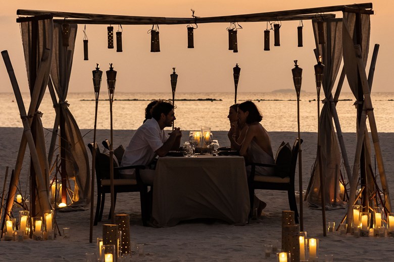 Dining in Maldives